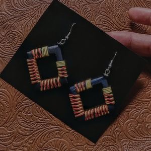 Squared Drop Earrings